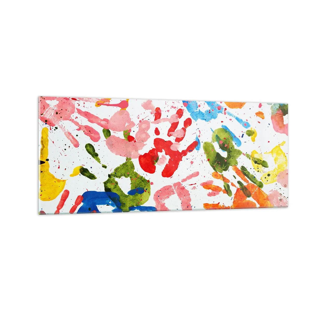 Glastavla - Bild på glas - Följs spåren - 100x40 cm