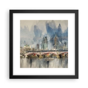 Affisch i svart ram - London i hela sin prakt - 30x30 cm