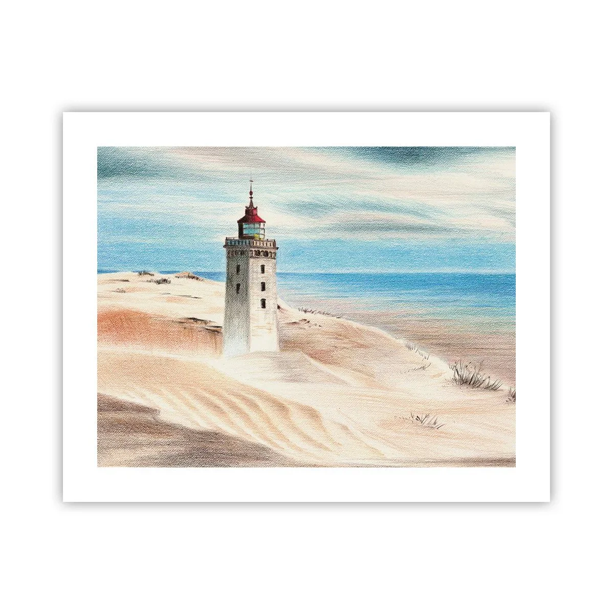 Affisch - Tittar alltid i havet - 50x40 cm