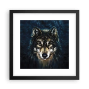 Affisch i svart ram - Alfa? Och omega - 30x30 cm