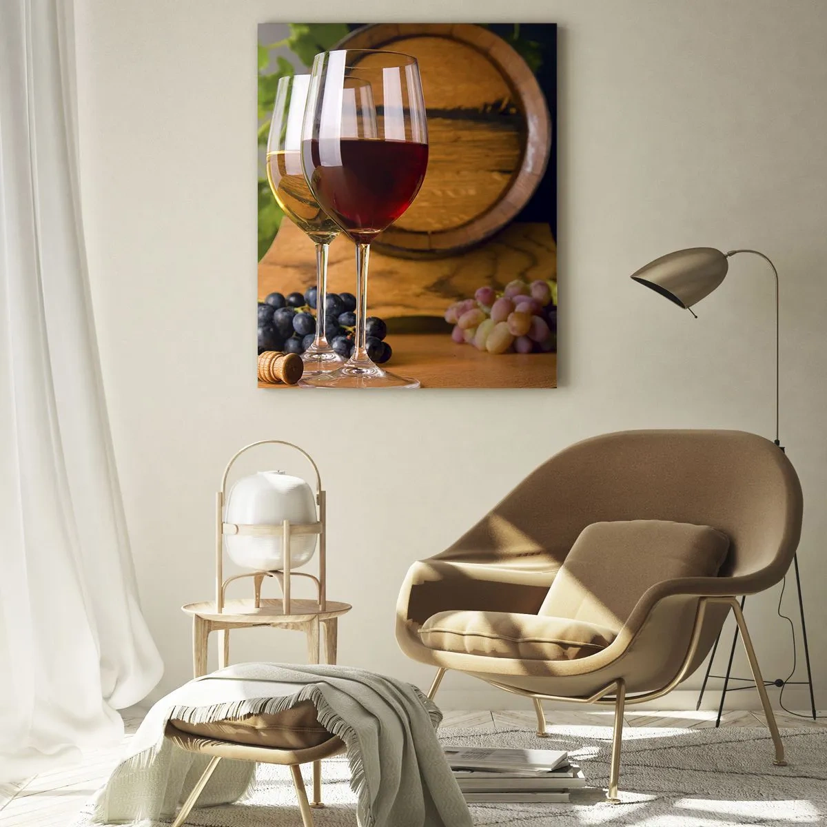 Glastavla - Bild på glas - Som hos gamla mästare - 50x70 cm