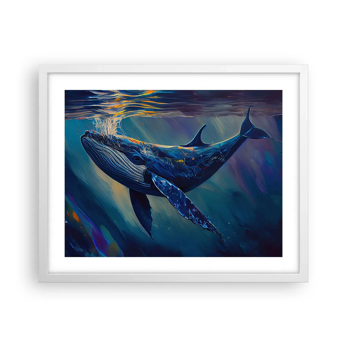 Affisch i vit ram - Välkommen till min värld - 50x40 cm