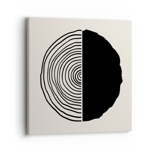 Canvastavla - Bild på duk - Hälften hälften - 30x30 cm