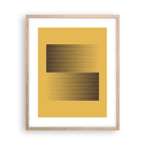 Affisch i ram av ljusek - Motsatsernas kvadrat - 40x50 cm