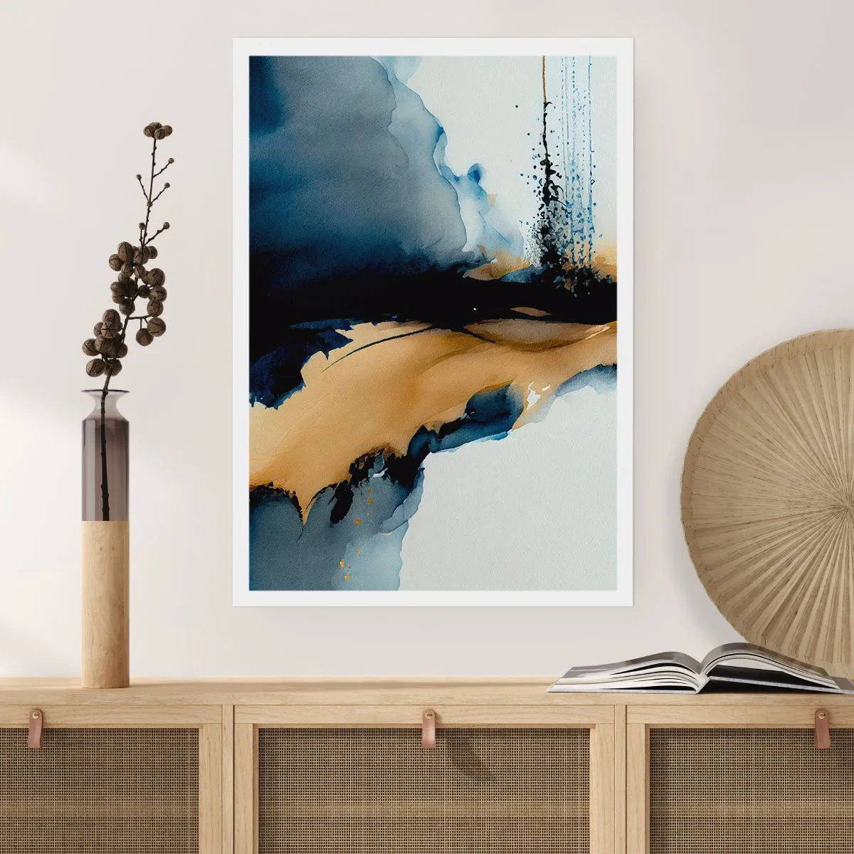 Affisch - Bakom ridån - 50x70 cm