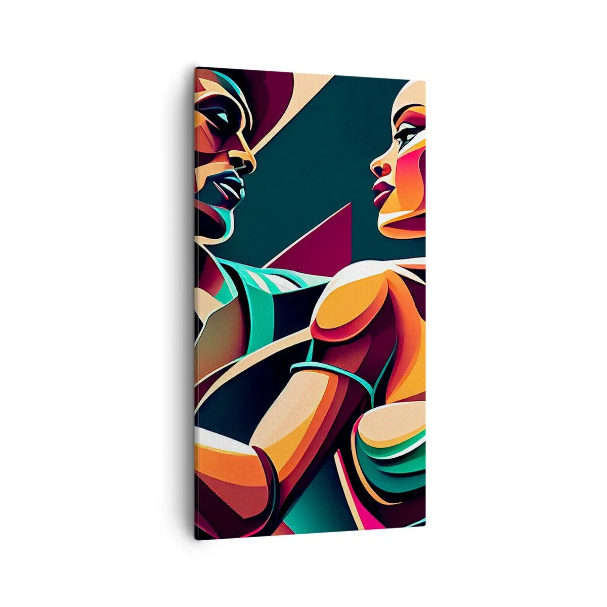 Canvastavla - Bild på duk - I hjärtats rytm - 55x100 cm