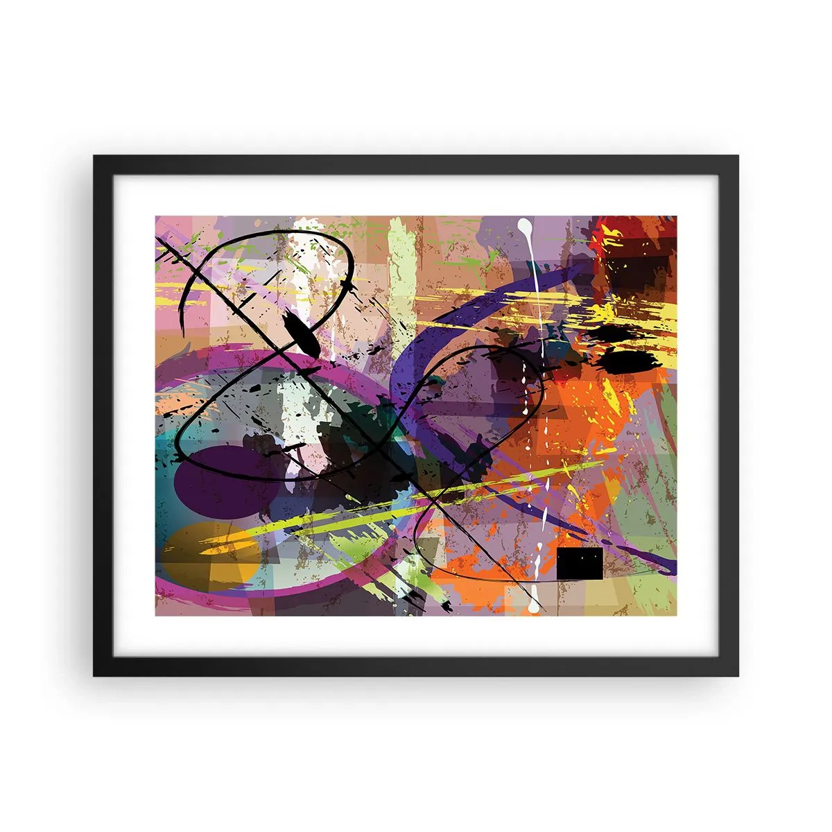 Affisch i svart ram - Rakt fram eller runt - 50x40 cm