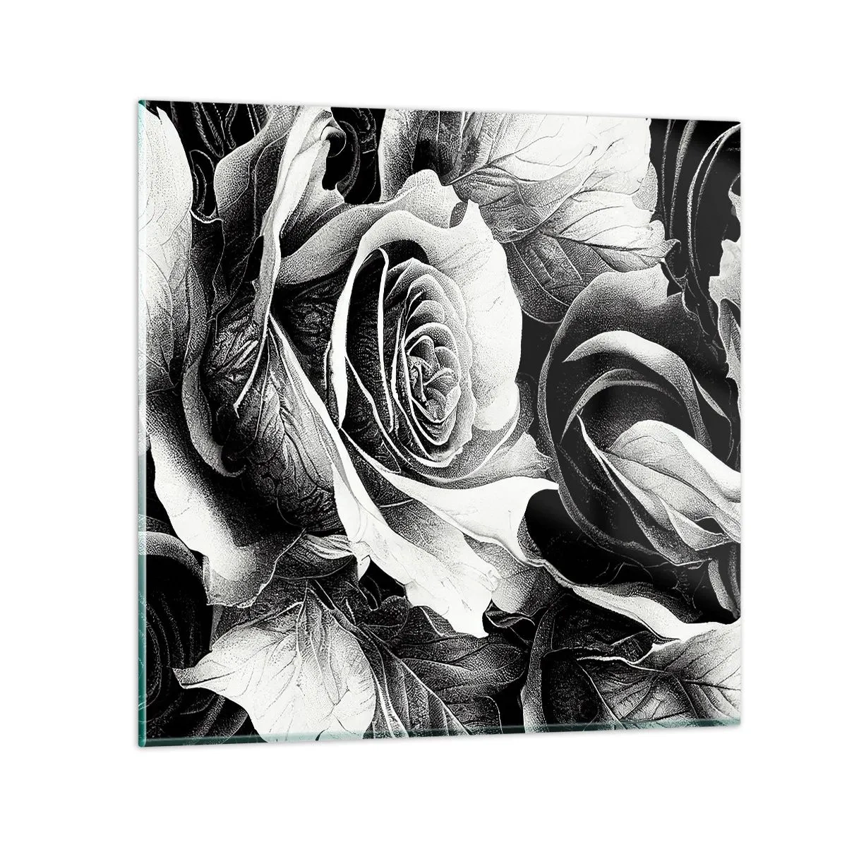 Glastavla - Bild på glas - Alltid drottningen - 50x50 cm