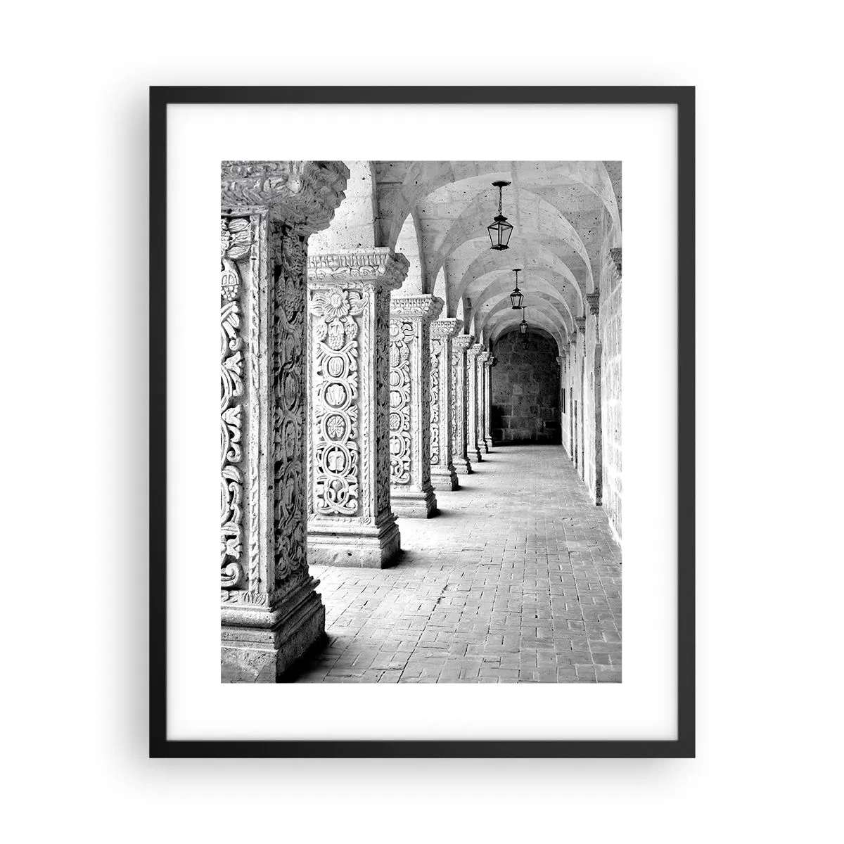 Affisch i svart ram - Och vart tar det vägen? - 40x50 cm