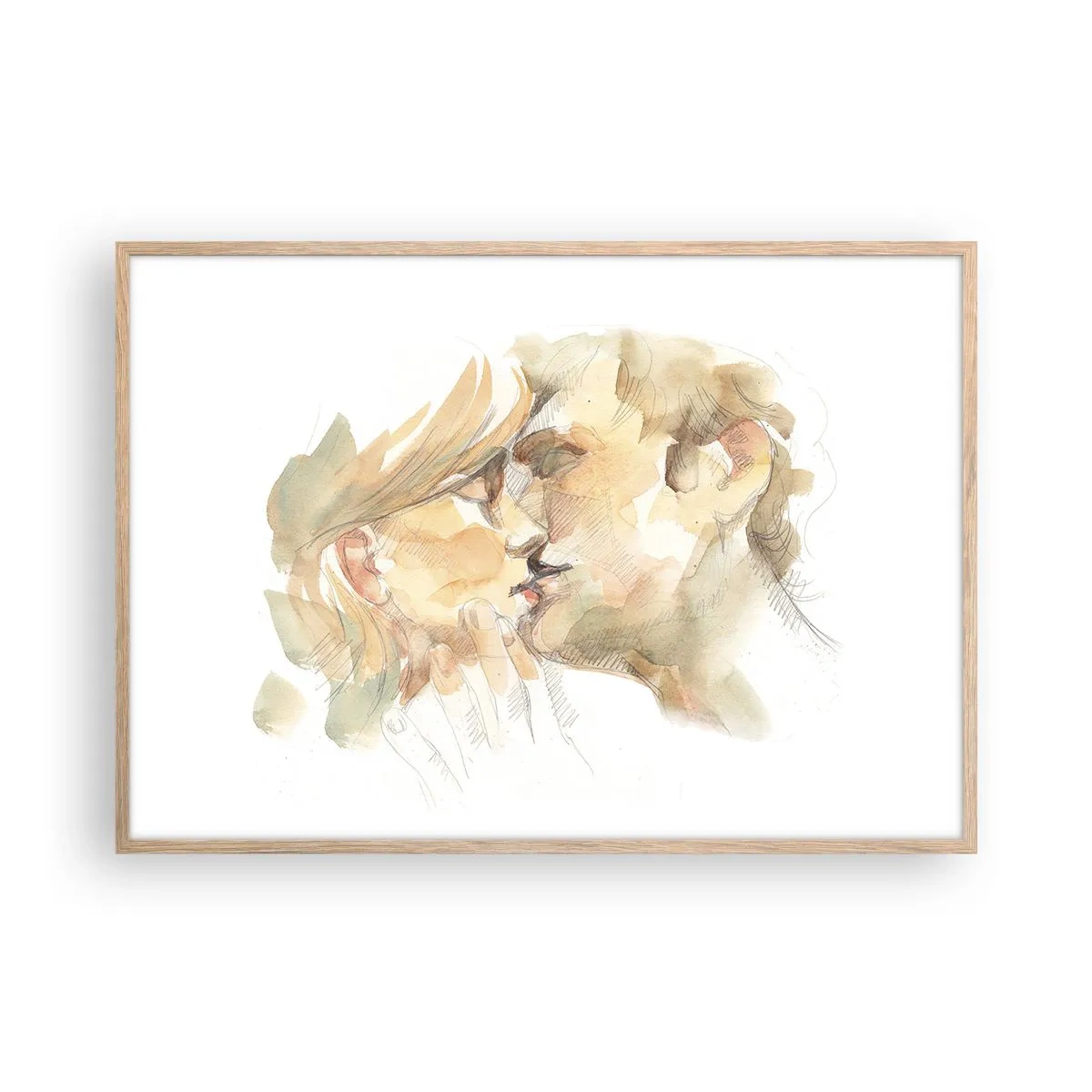 Affisch i ram av ljusek - Upphittad hälft? - 100x70 cm