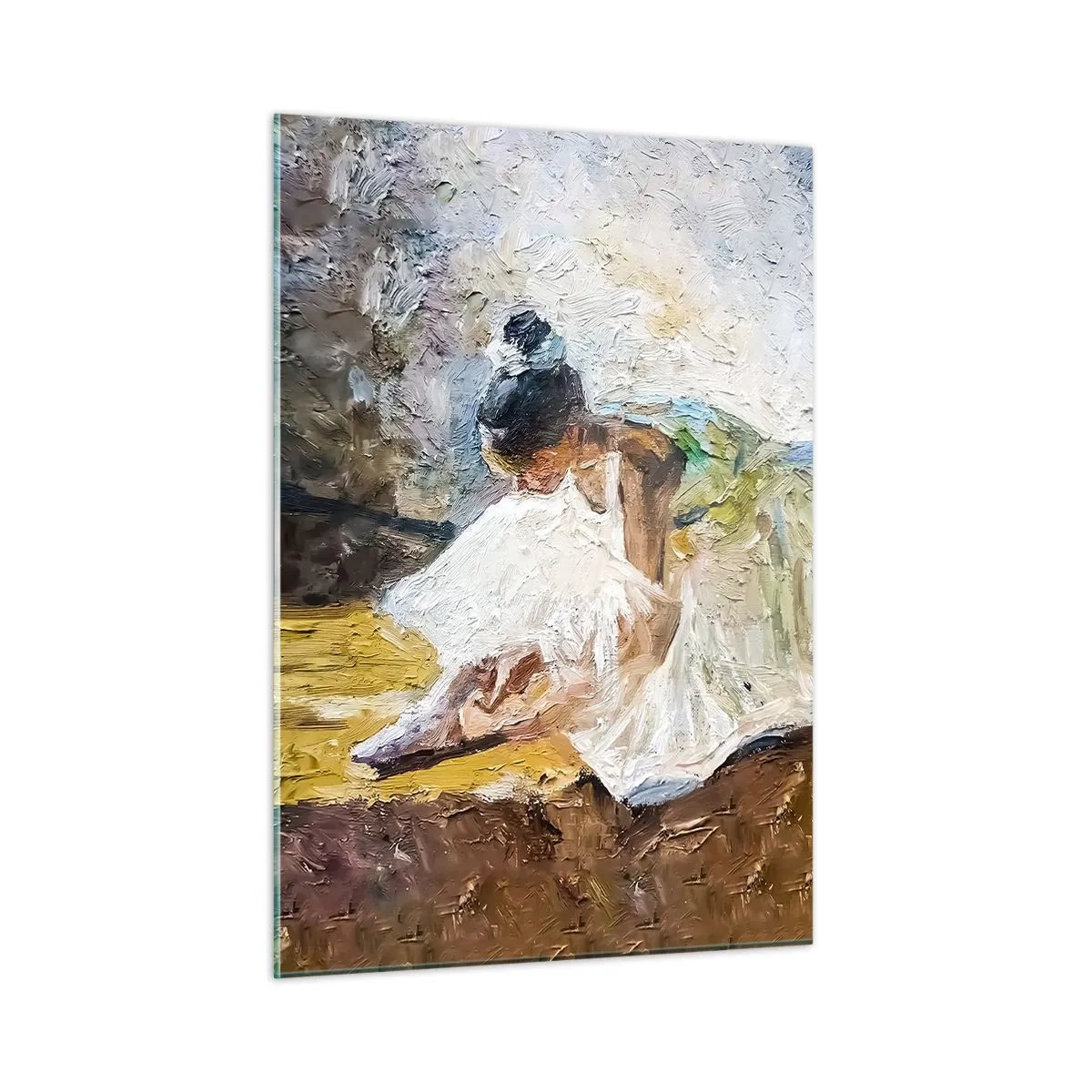Glastavla - Bild på glas - Från Degas tavla - 50x70 cm