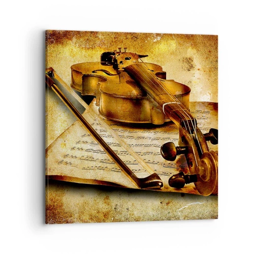 Canvastavla - Bild på duk - Violspelare sökes nu - 70x70 cm