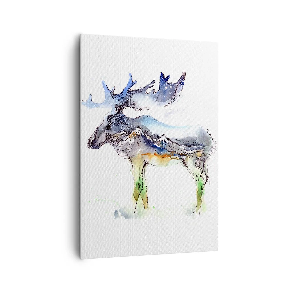 Canvastavla - Bild på duk - Vintersagans figur - 70x100 cm