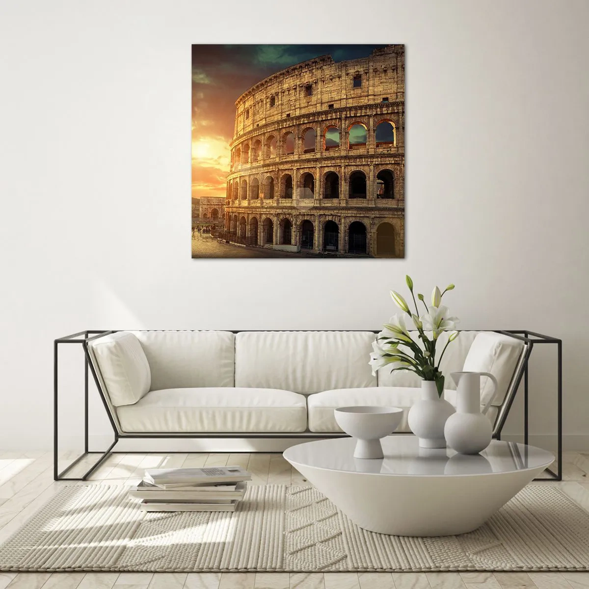 Glastavla - Bild på glas - Kolossalt intryck - 40x40 cm