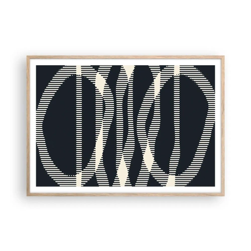 Affisch i ram av ljusek - Försök att bryta mörkret - 100x70 cm