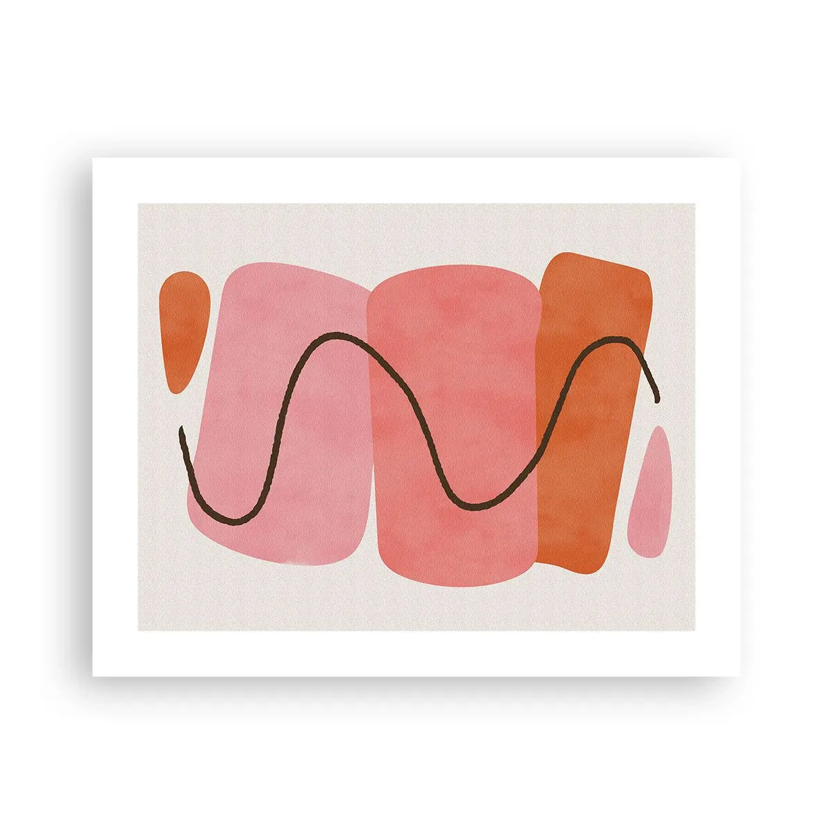 Affisch - Formernas mjuka rörelse - 50x40 cm