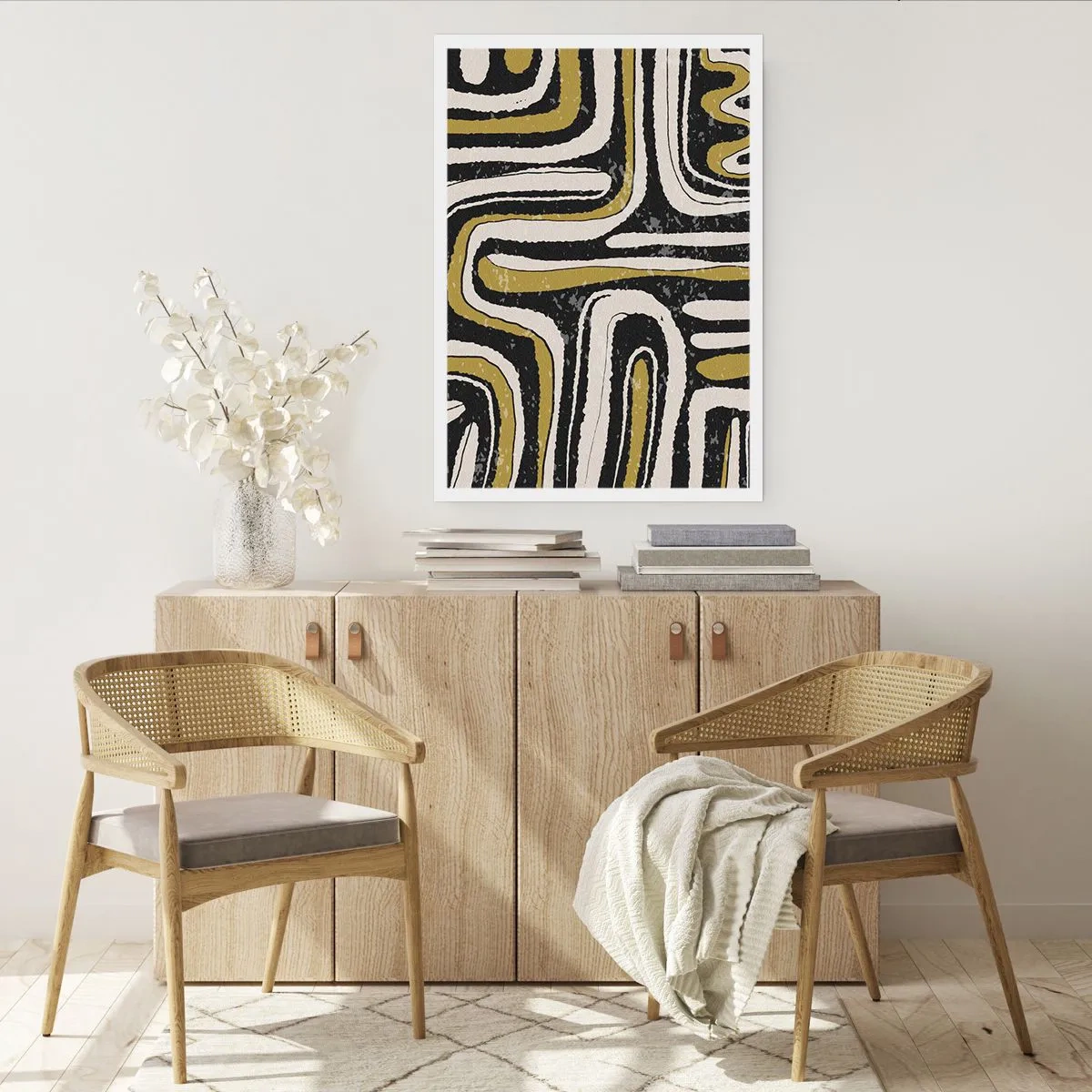 Affisch - Komposition: stråk och gränder - 40x50 cm