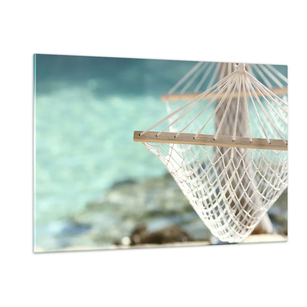 Glastavla - Bild på glas - Avkopplingstid - 120x80 cm