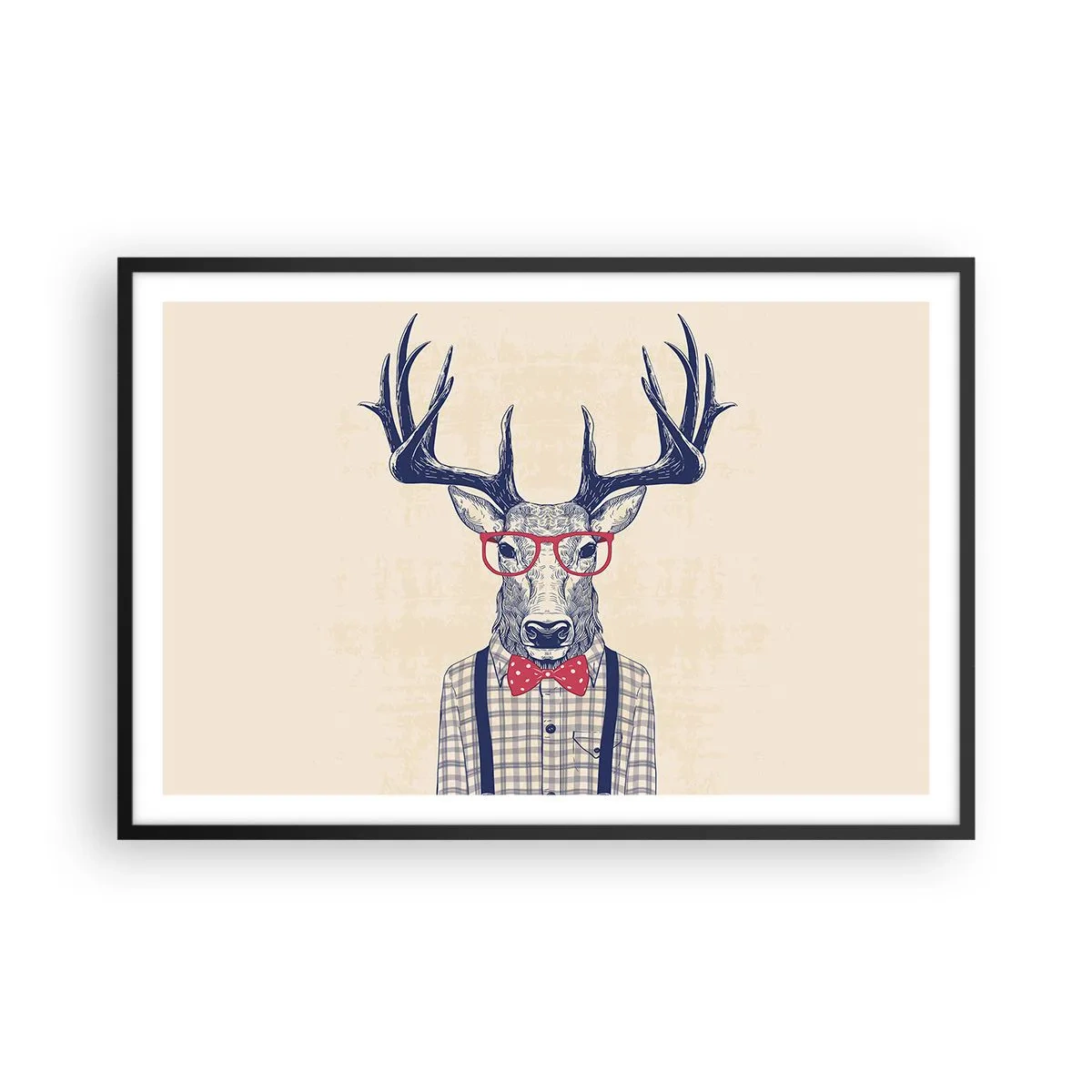 Affisch i svart ram - Rolig extravagans - 91x61 cm