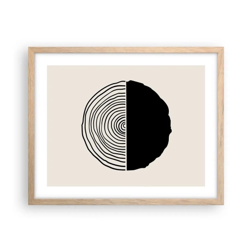 Affisch i ram av ljusek - Hälften hälften - 50x40 cm