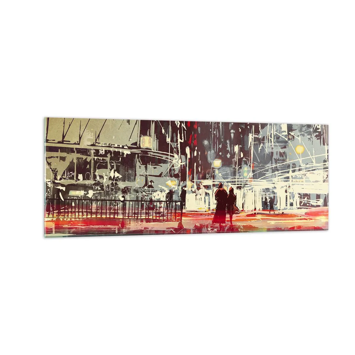 Glastavla - Bild på glas - Storstads passage - 140x50 cm