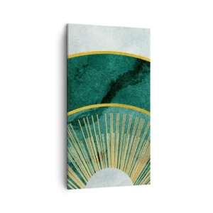 Canvastavla - Bild på duk - Ett annorlunda solsystem - 45x80 cm