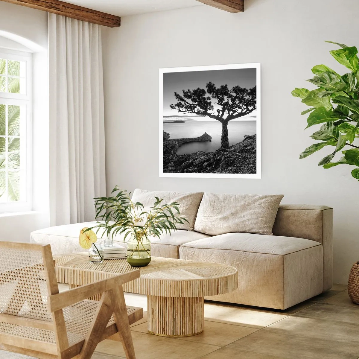 Affisch - Ro enda fram till horisonten - 50x50 cm