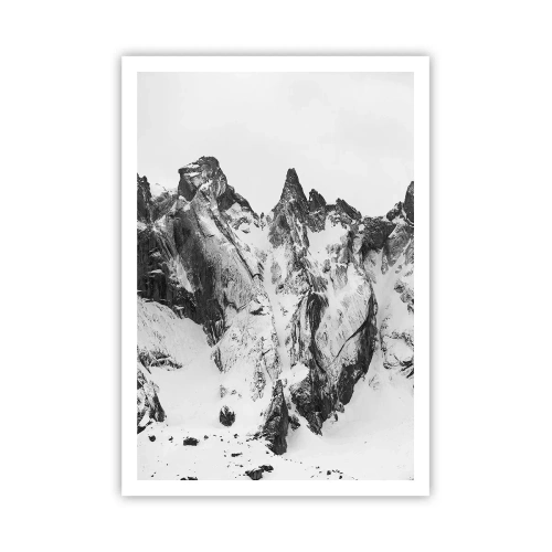 Affisch - Granitfarlig bergsrygg - 70x100 cm