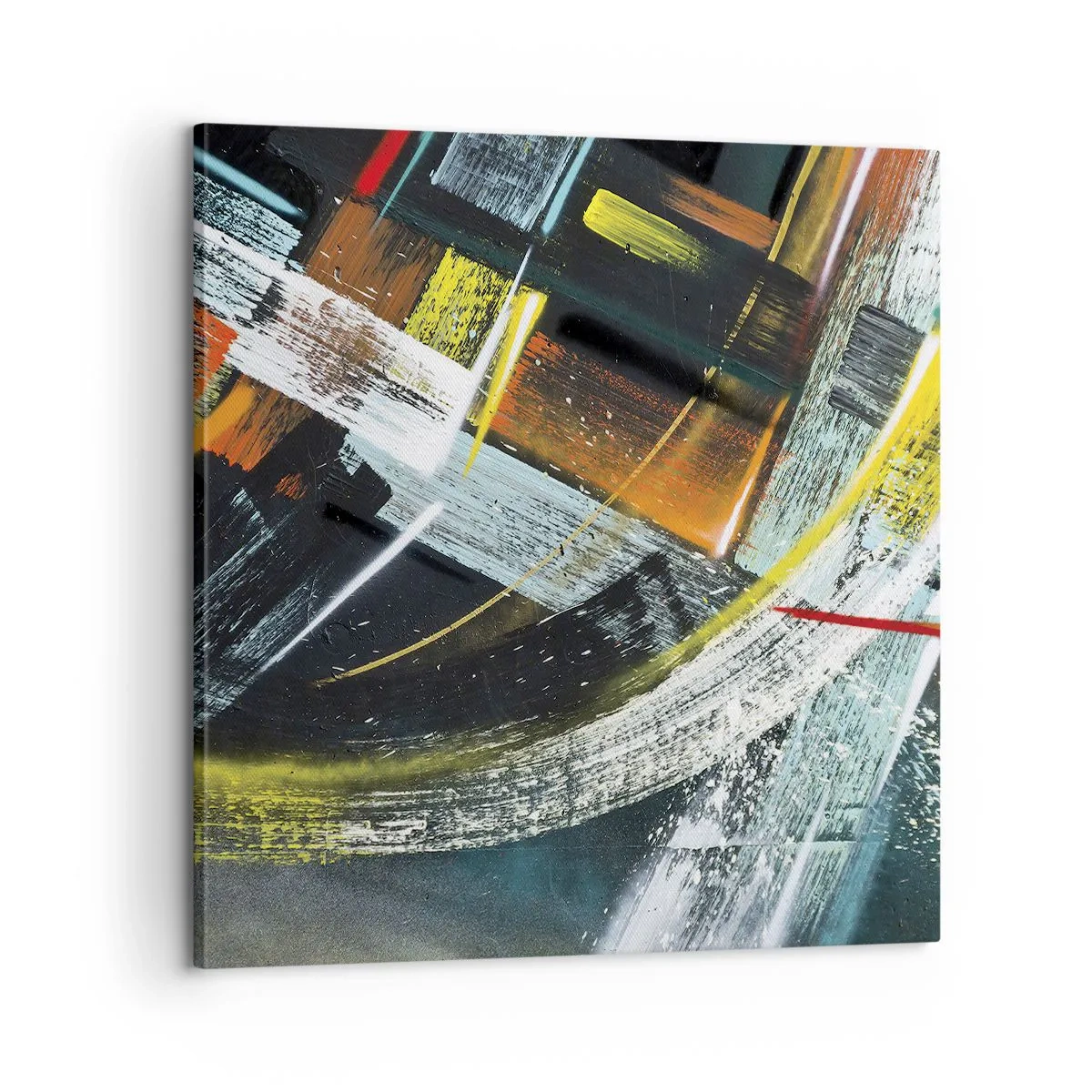 Canvastavla - Bild på duk - Rörelsens energi - 60x60 cm