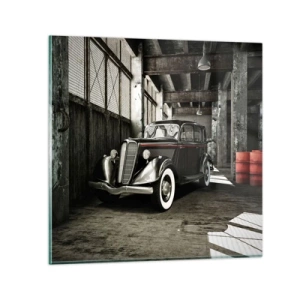 Glastavla - Bild på glas - 30-talets tidlösa elegans. - 60x60 cm