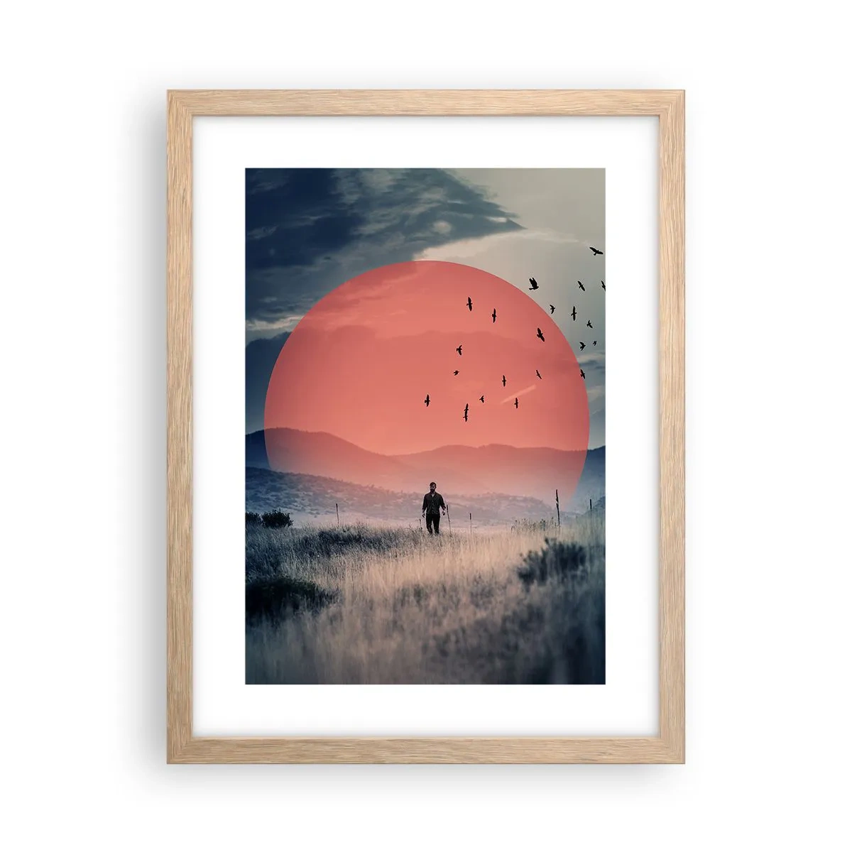 Affisch i ram av ljusek - I sina essen - 30x40 cm