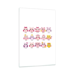 Glastavla - Bild på glas - Den ena sötare än den andra - 80x120 cm