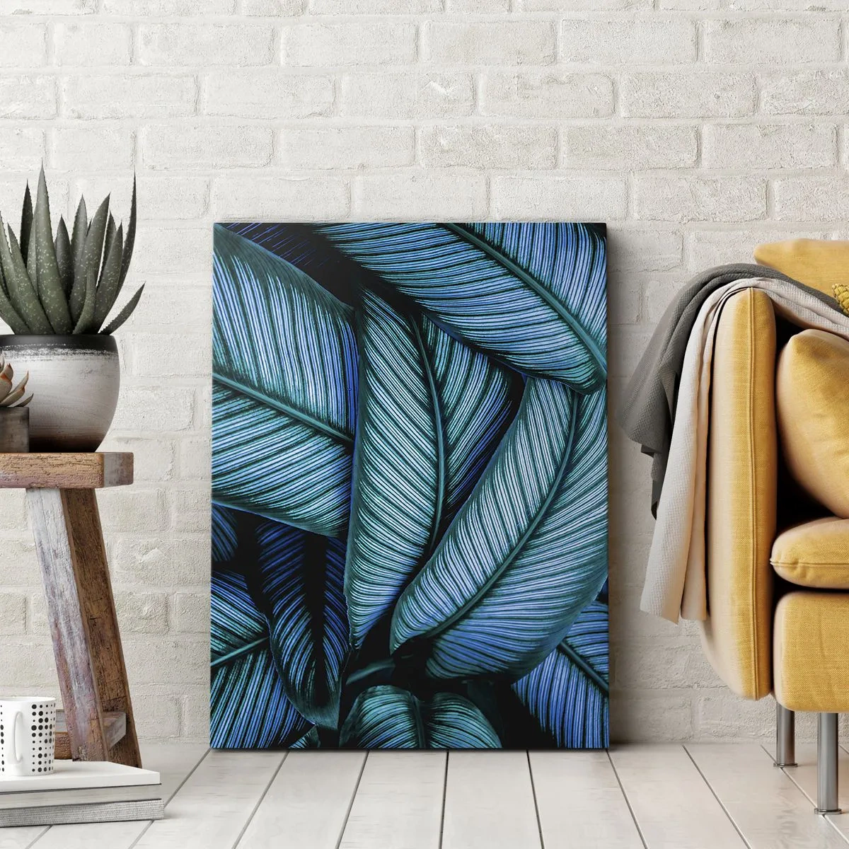 Canvastavla - Bild på duk - Livslinjer - 55x100 cm