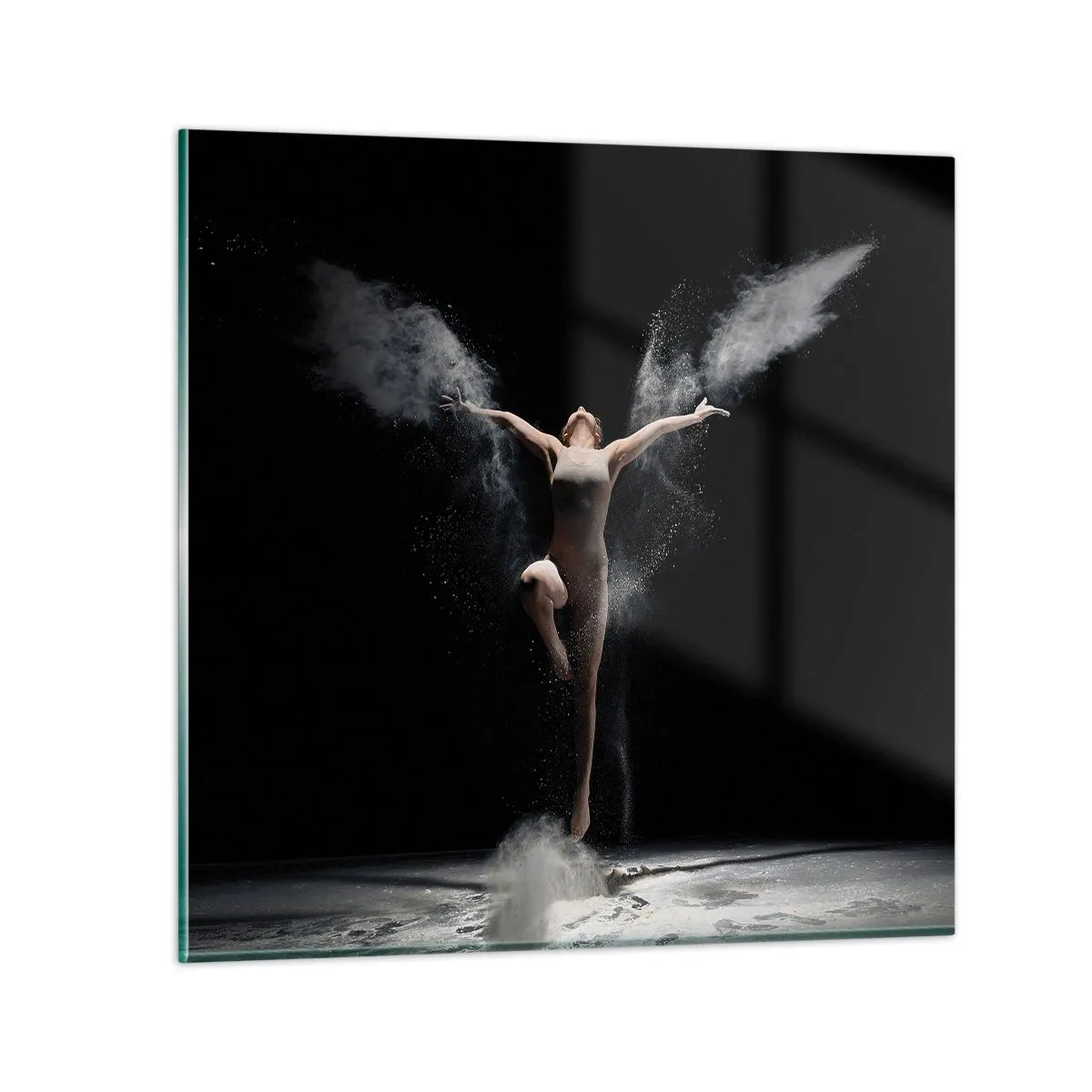 Glastavla - Bild på glas - Alverna finns - 50x50 cm