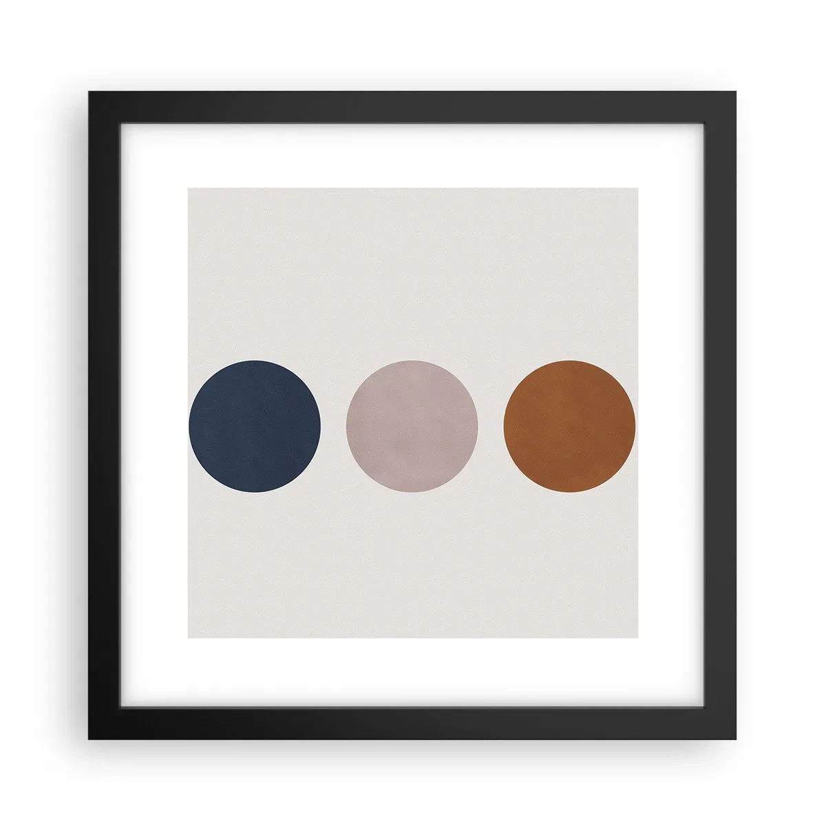 Affisch i svart ram - Perfektionens symbol - 30x30 cm
