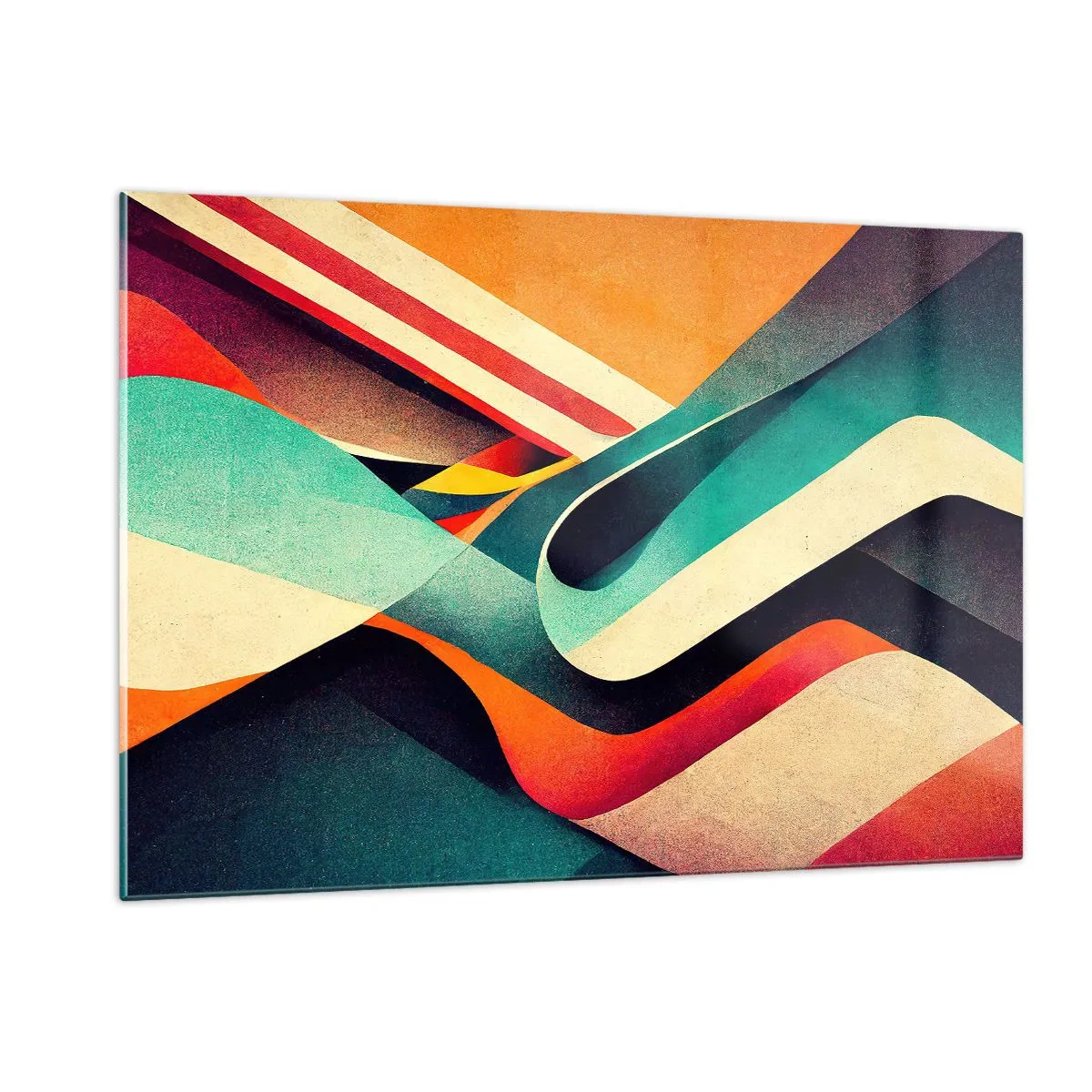 Glastavla - Bild på glas - Intensiv komposition - 120x80 cm