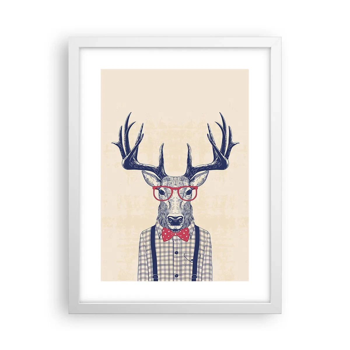Affisch i vit ram - Rolig extravagans - 30x40 cm