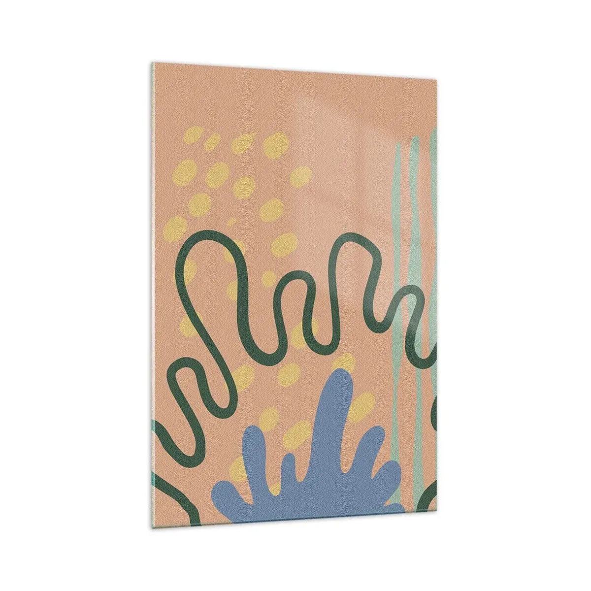 Glastavla - Bild på glas - Abstraktion: naturens mångfald - 70x100 cm