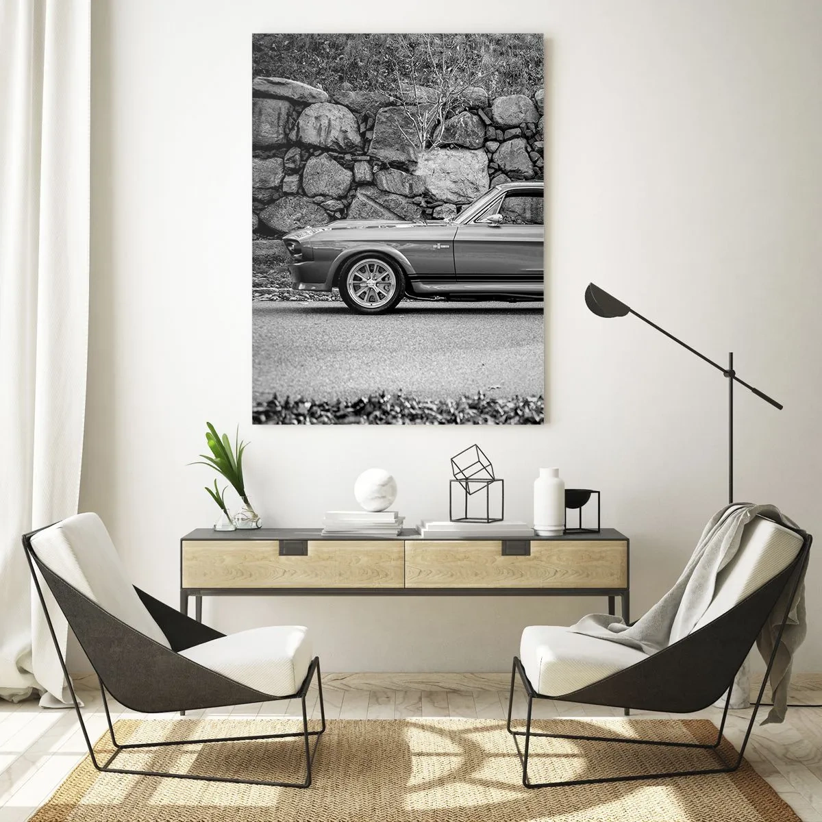 Glastavla - Bild på glas - Legend från 60-talet - 50x70 cm