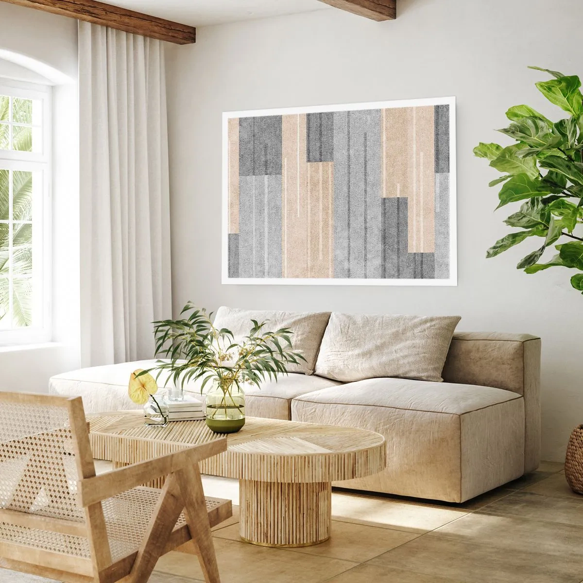 Affisch - Komposition: allt i lod - 40x30 cm