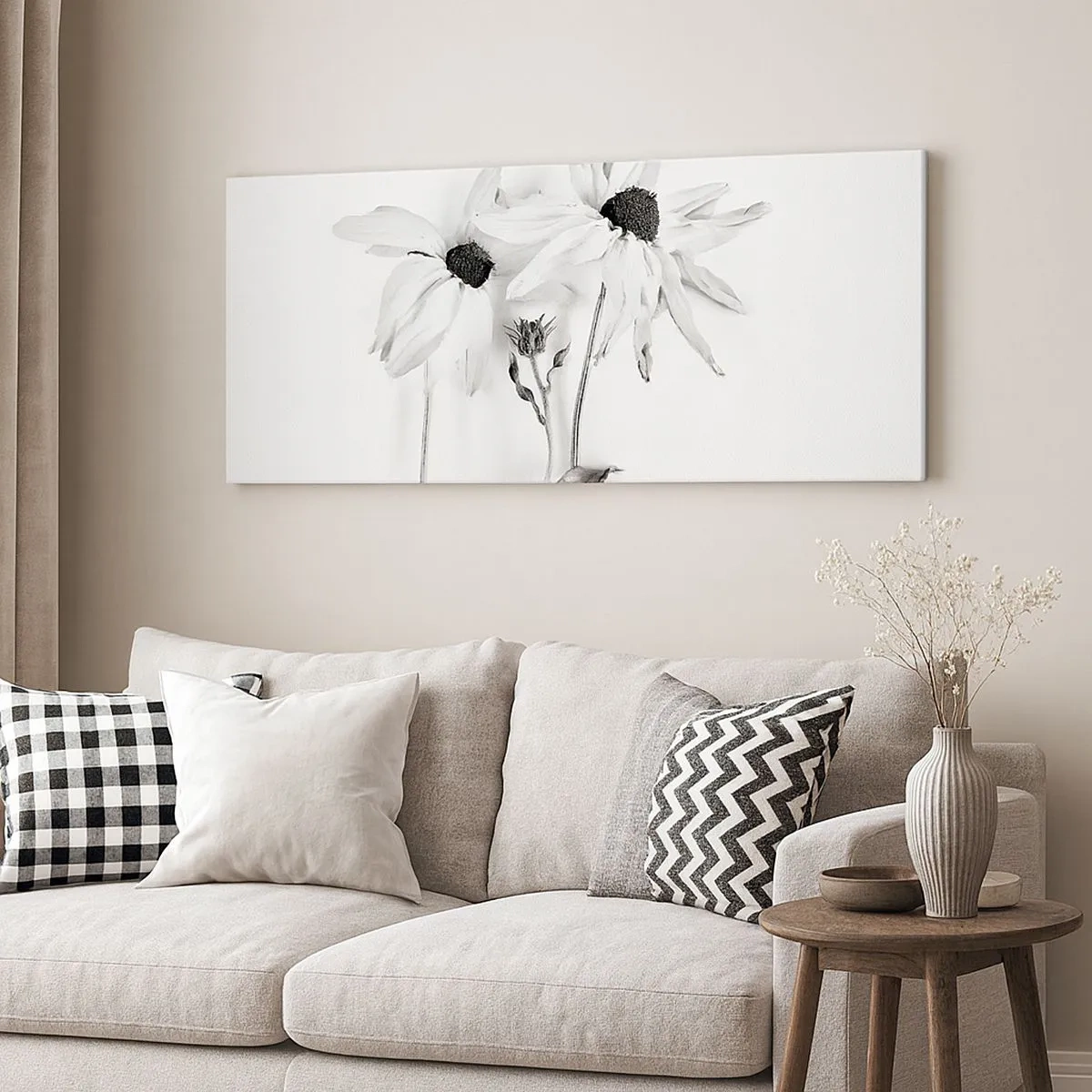 Canvastavla - Bild på duk - Ingen vill vara ensam - 100x40 cm