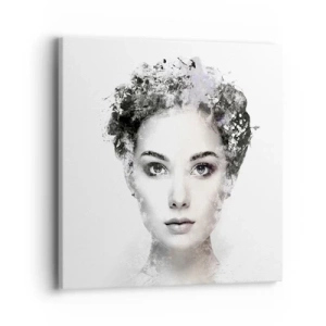 Canvastavla - Bild på duk - Väldigt stilig porträtt - 40x40 cm