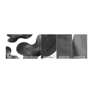 Provbit av fototapet Premium Canvas - Mjölkvägen - Abstraktion, Bit, Svartvitt - 100x30 cm