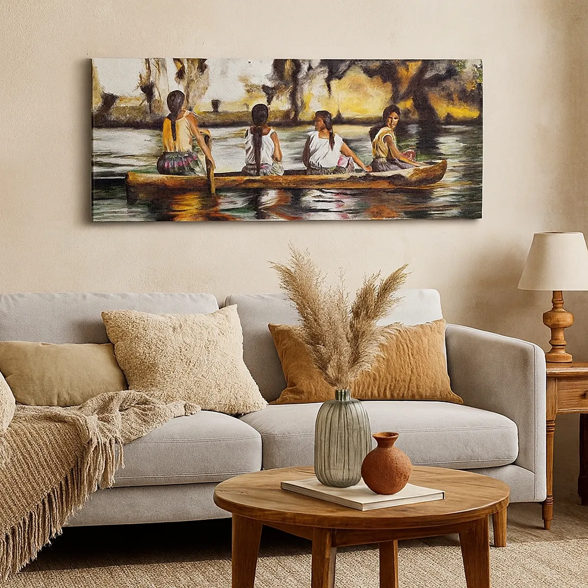 Canvastavla - Bild på duk - I polynesiskt paradis - 30x30 cm