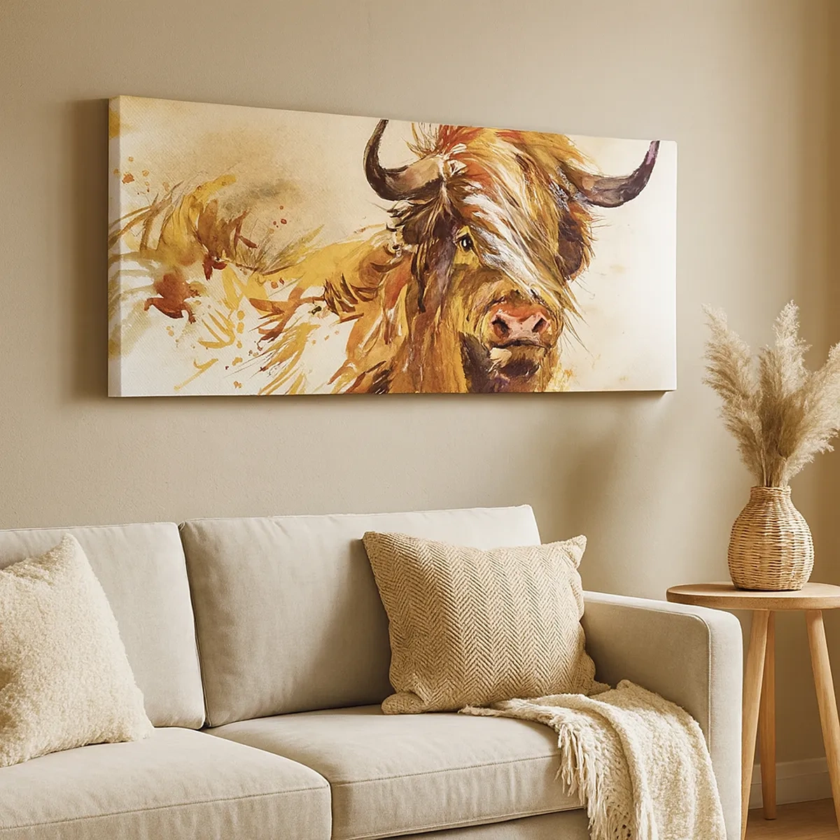 Canvastavla - Bild på duk - Jägarens dröm - 30x30 cm