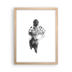 Affisch i ram av ljusek - Hon passerade nära mig - 30x40 cm