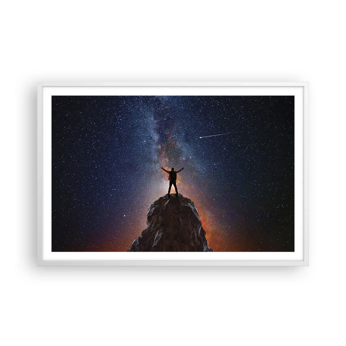 Affisch i vit ram - Kraften är med mig! - 91x61 cm