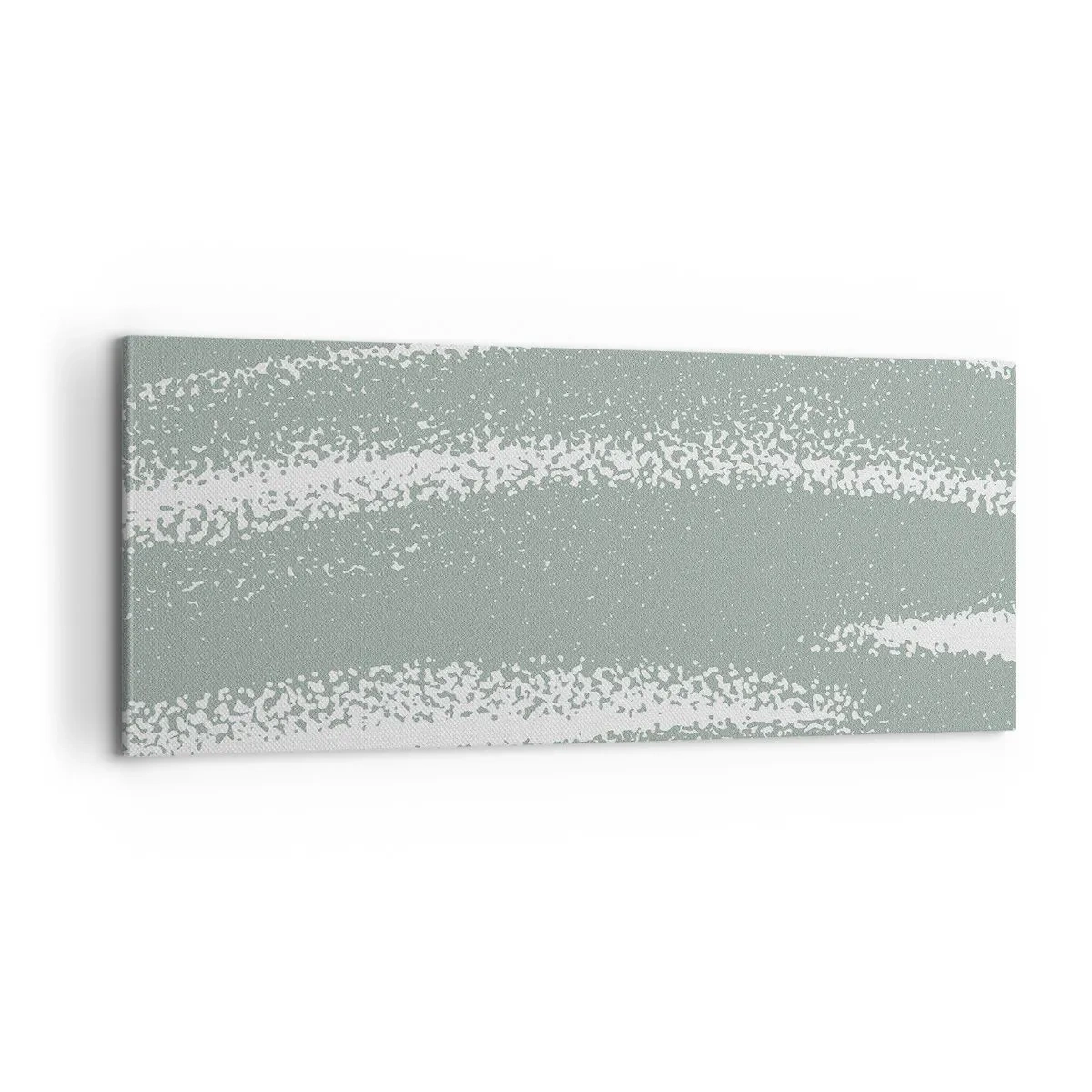 Canvastavla - Bild på duk - Abstraktion i vinterstämning - 100x40 cm