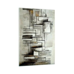 Glastavla - Bild på glas - Kraften i enkelhet - 80x120 cm