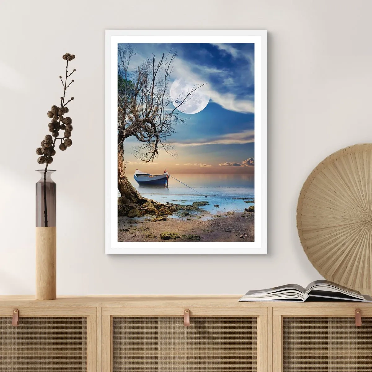 Affisch i vit ram - Är det slut eller början? - 70x100 cm